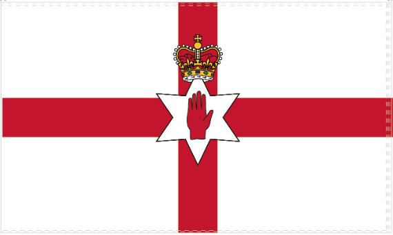 Northern Ireland 1953 12"x18" Flag ROUGH TEX® 100D With Grommets