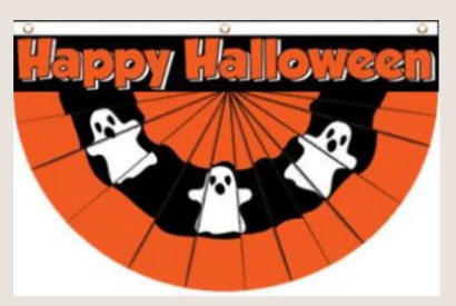 Happy Halloween Ghosts 3'X5' Flag ROUGH TEX® 100D Fan