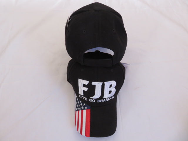 FJB Let's Go Brandon USA Black Embroidered Cap