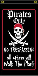 Pirates Jolly Roger 5'x3' Flag ROUGH TEX® 100D Banner