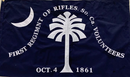 First Regimental South Carolina 3'x5' Embroidered Flag ROUGH TEX® Cotton