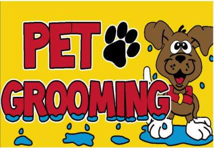 Pet Grooming 3'x5' Flag ROUGH TEX® 100D