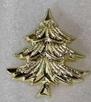 Christmas Tree Gold Lapel Pin