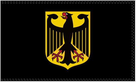 Schwarzer Deutschland 3'X5' Flag ROUGH TEX® 100D