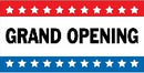 Grand Opening Red White Blue 3'X5' Flag ROUGH TEX® 100D
