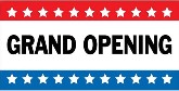 Grand Opening Red White Blue 3'X5' Flag ROUGH TEX® 100D