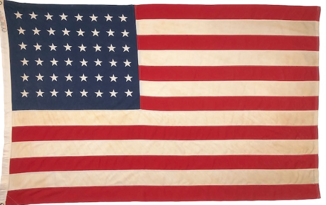 USA American Vintage 48 Stars 3'x5' Embroidered Flag ROUGH TEX® Cotton