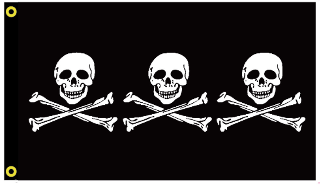 Chris Condit Pirate 3'X5' Flag ROUGH TEX® 100D