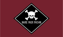 Pirate Name Your Poison 3'X5' Flag ROUGH TEX® 100D