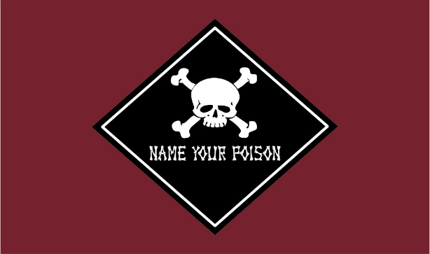Pirate Name Your Poison 3'X5' Flag ROUGH TEX® 100D