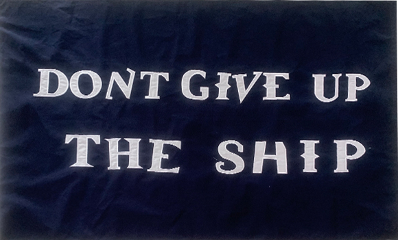 Commodore Perry 3'x5' Embroidered Flag ROUGH TEX® Cotton Don't Give Up The Ship