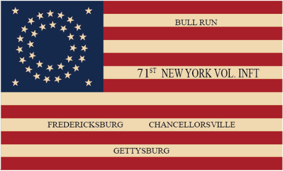 New York 71st Volunteer Infantry Union Regiment 3'X5' Flag ROUGH TEX® 100D