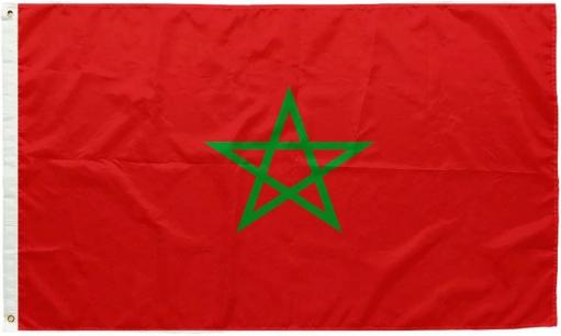 Morocco 3'x5' Flag ROUGH TEX® 68D Nylon
