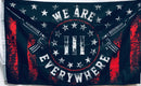 We are everywhere 2nd Amendment Flag 13 Stars 3x5 100D Hunting Betsy Ross NRA USA 1776