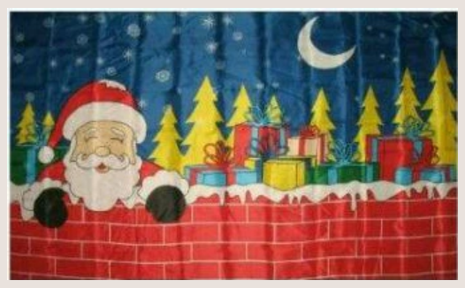 Christmas Santa with Presents 3'X5' Flag ROUGH TEX® 68D