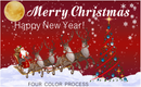 Merry Christmas & Happy New Year Red Reindeer 3'X5' Flag ROUGH TEX® 100D