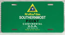 Key West Florida Conch Republic SouthernMost Point Green Embossed Automobile Car Tag License Plate