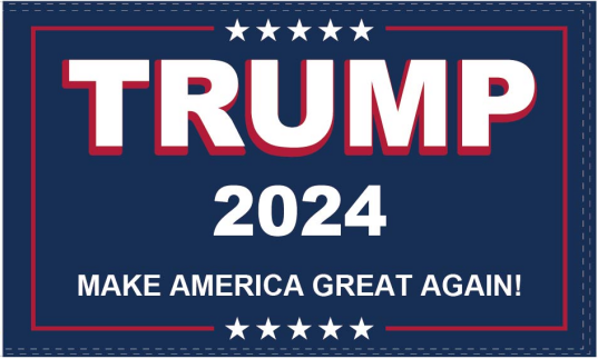 Trump 2024 Make America Great Again Blue 3'X5' Flag ROUGH TEX® 100D