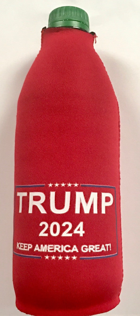 Trump 2024 Keep America Great! Neoprene Bottle Jackets Red