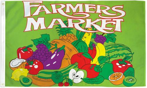 Farmers Market 3'x5' Flag ROUGH TEX® 68D Nylon