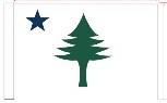 1901 Maine Proposed 2'x3' Flag ROUGH TEX® 100D