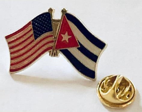 USA Cuba Lapel Pin