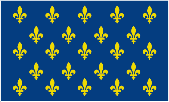 France Fleur De Lis Blue 23 3'X5' Flag ROUGH TEX® 100D