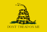 Gadsden Don't Tread On Me 3'X5' Embroidered Flag ROUGH TEX® 300D with Colored Gift Box