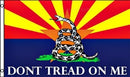 Arizona Don't Tread On Me 12"x18" Double Sided Flag With Grommets ROUGH TEX® Knit Nylon