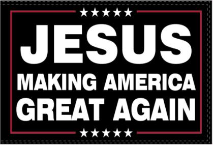 Jesus Making America Great Again 3'x5' Flag ROUGH TEX® 100D