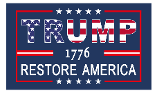 Trump 1776 Restore America 3'X5' Flag ROUGH TEX® 68D