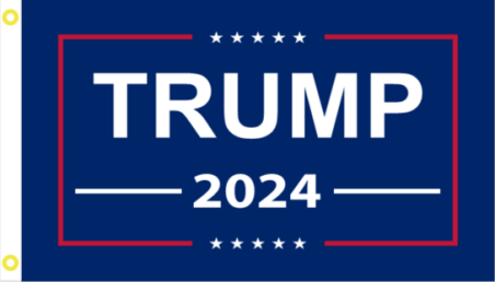 Trump 2024 12"x18" Double Sided Flag ROUGH TEX® 68D