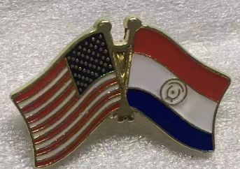 USA & Paraguay Lapel Pin