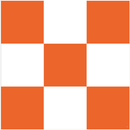 Airport Safety Orange & White Checkered 3'x3' Flag ROUGH TEX® 100D with Sleeve & Grommets