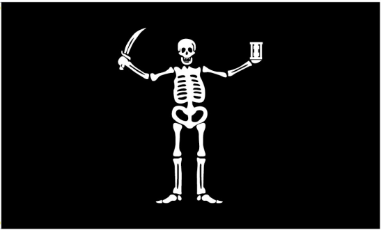 Captain Flint Pirate 3'X5' Flag ROUGH TEX® 100D