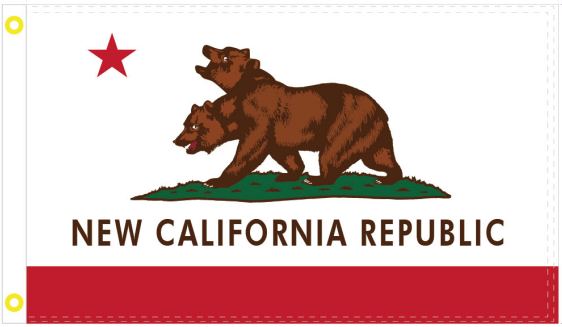 New California Republic 3'x5' Flag ROUGH TEX® 100D