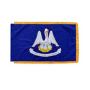 United States 56 Flags Set 3x5 Feet Cotton Gold Fringe Sleeve Premium Indoor Use One of Each American State & all Six U.S.A. Territories