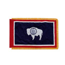 United States 56 Flags Set 3x5 Feet Cotton Gold Fringe Sleeve Premium Indoor Use One of Each American State & all Six U.S.A. Territories