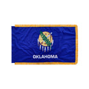 United States 56 Flags Set 3x5 Feet Cotton Gold Fringe Sleeve Premium Indoor Use One of Each American State & all Six U.S.A. Territories