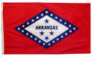 Arkansas State 3'X5' Embroidered Flag ROUGH TEX® 300D Nylon