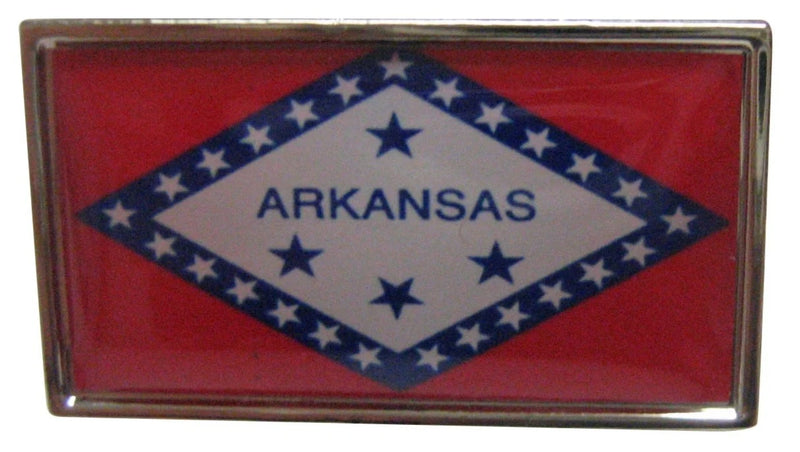 Arkansas Rectangle Lapel Pin