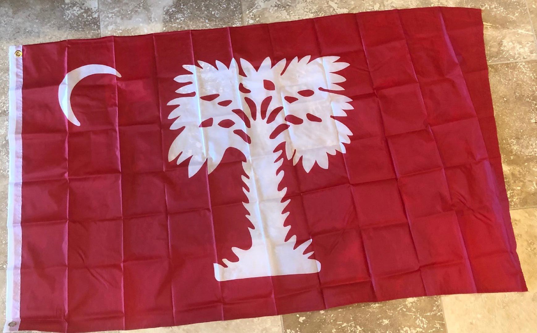 3x5 Ft The Citadel Original Big Red Flag - South Carolina 1861 Print Polyester