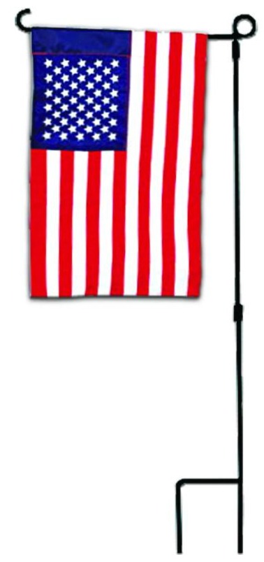 American Garden Flag Set USA Embroidered Stars