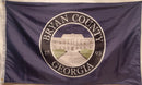 Bryan County Georgia Official Flag 3'x5' Flag Nylon Printed Double Sided