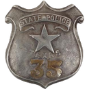 Texas State Police 1870 Silver Badge
