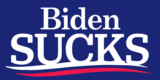 Biden Sucks Blue Wave 12"x18" Double Sided Flag With Grommets ROUGH TEX® Knit Nylon