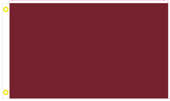 Burgundy Solid 2'x3' Flag ROUGH TEX® 200D Nylon