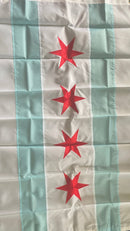 City Of Chicago 3'X5' Flag ROUGH TEX® 210 sewn Nylon embroidered