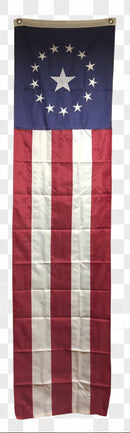 Colonial American Pulldowns 8'x24" 300D Nylon Embroidered Stars & All Sewn Stripes