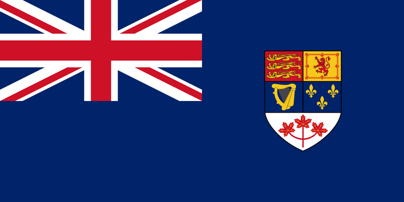 Canadian Blue Ensign 1957-1965 British Empire Blue Ensign 3'x6' Flag ROUGH TEX® Cotton